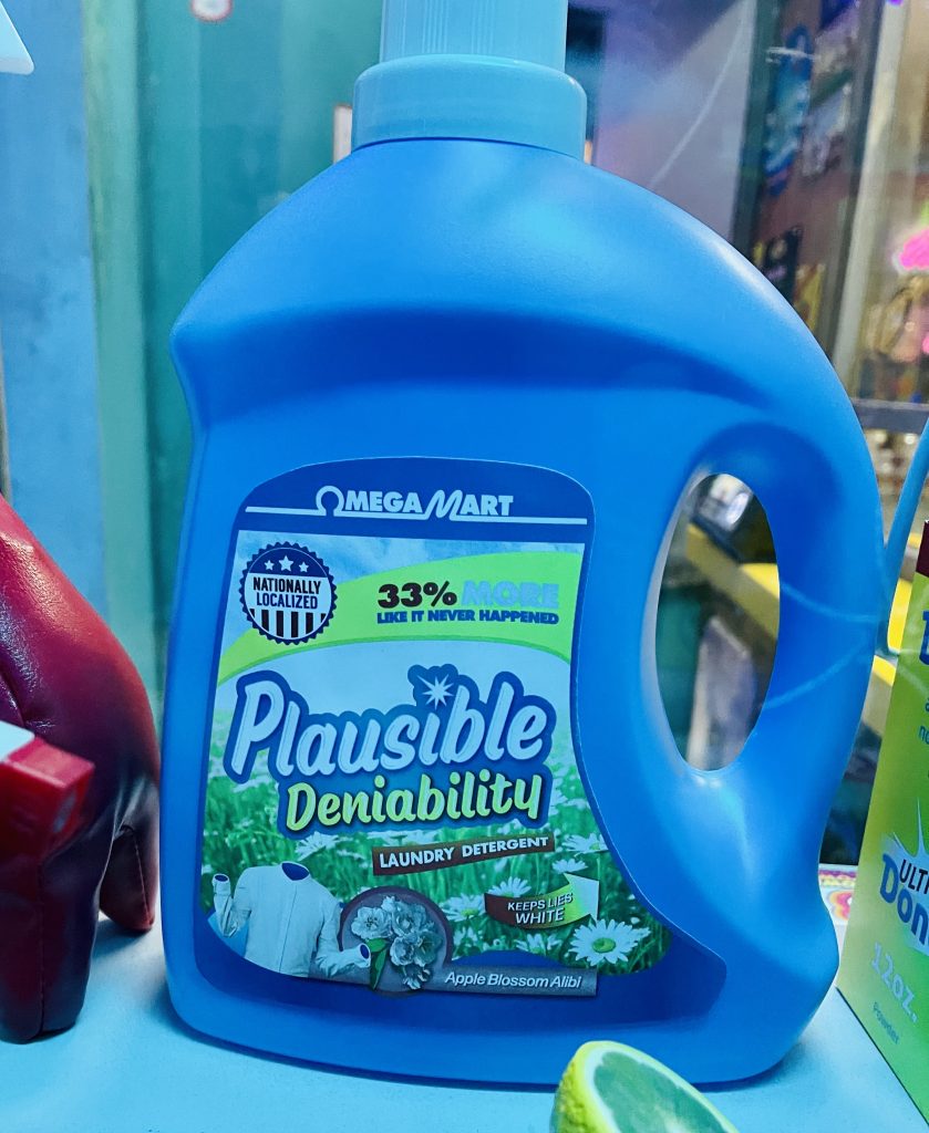 Plausible deniability laundry detergent