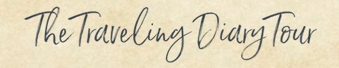 The traveling diary tour in script lettering