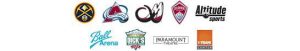 Kroenke sports & entertainment logos for major sports franchises and venue locations